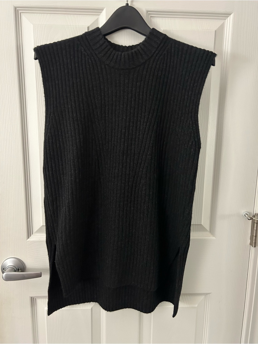 Vince Charcoal Ribbed Sweater